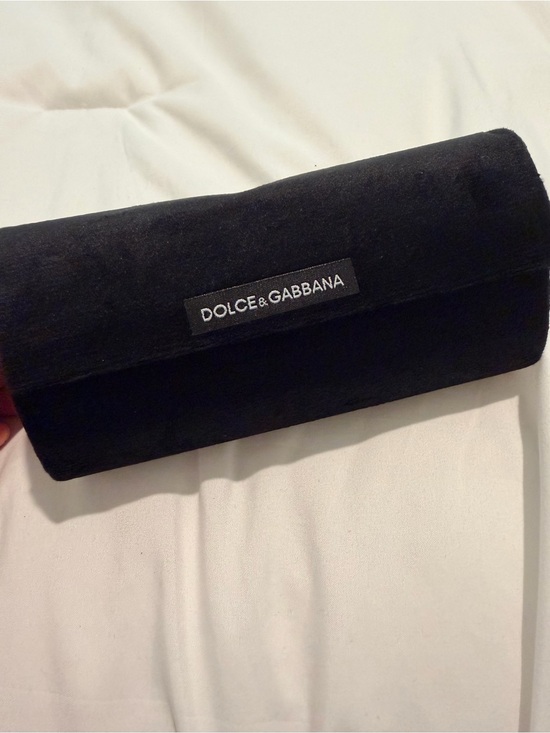 Dolce & Gabbana Black Sunglasses with Gold Temples and Brown Lenses main image 4